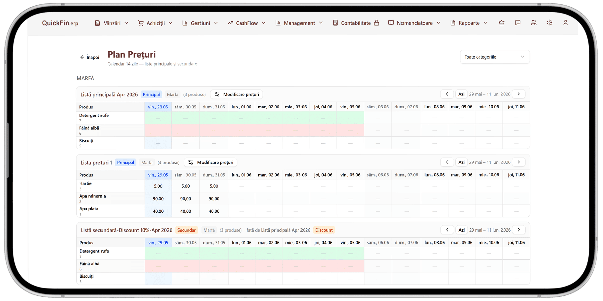 quickfin.erp - plan preturi