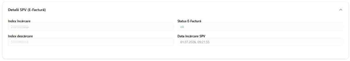 Detalii SPV-Efactura